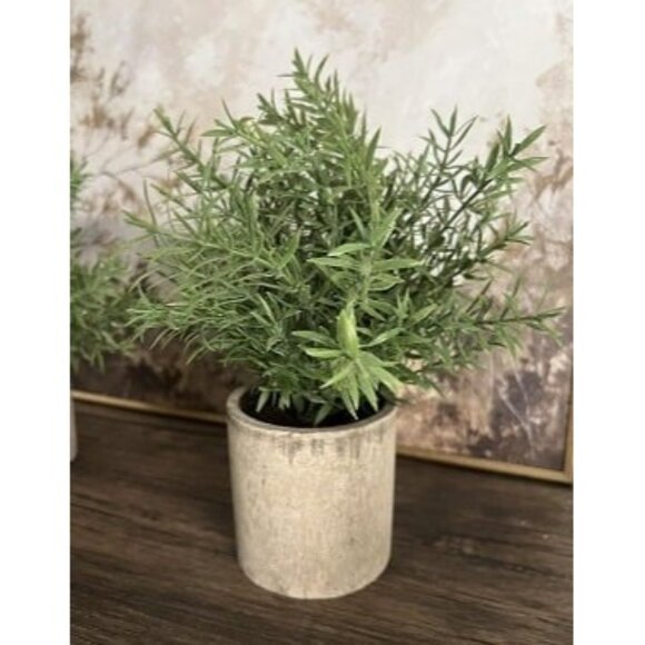 New2 Pack Small Fake Plants Rosemary Potted Artificial Plants for Shelf Desk Hom - Picture 2 of 3